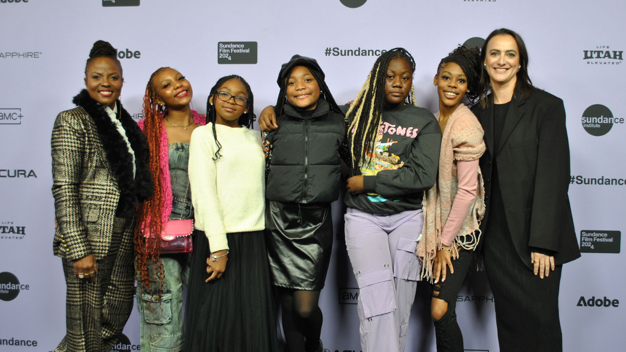 Directors Angela Patton & Natalie Rae and the girls from the Daughters documentary at Sundance