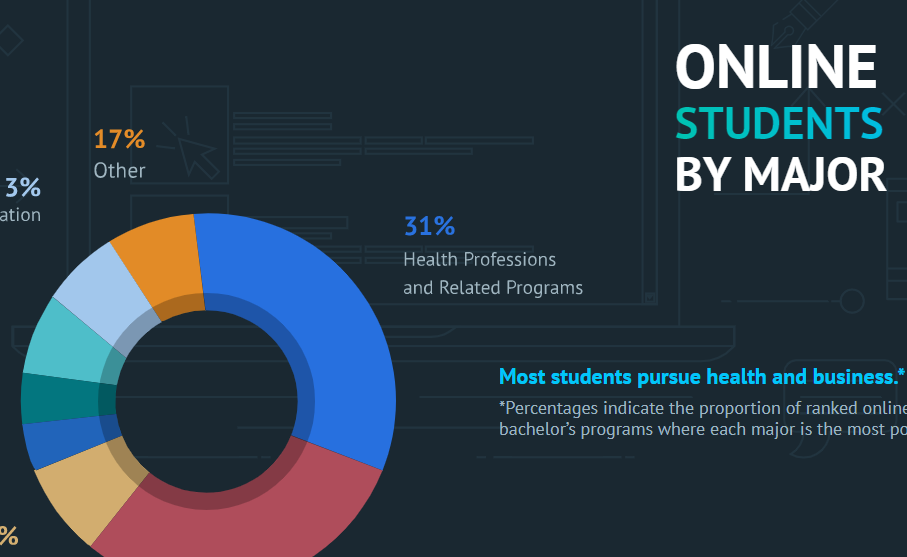 What an Online Student Looks Like Infographic